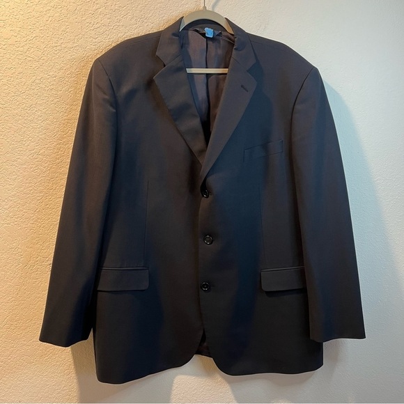 Men’s Brooke Brothers blue suit jacket size 48R - Picture 1 of 4